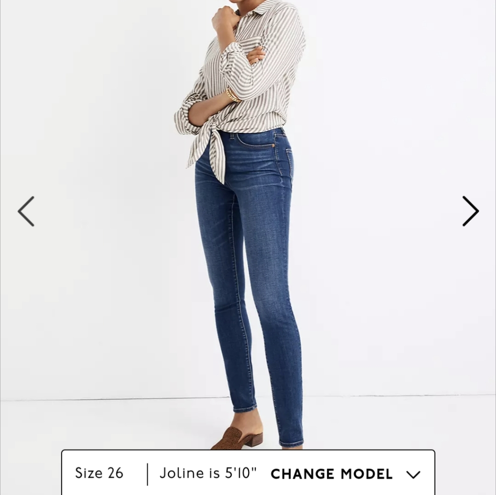 Madewell Curvy High-Rise Skinny Jeans in Hayes Wash Size 29
